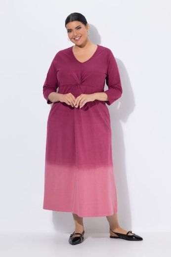 Plus size veliki brojevi Haljina maxi 3/4 rukava za punije