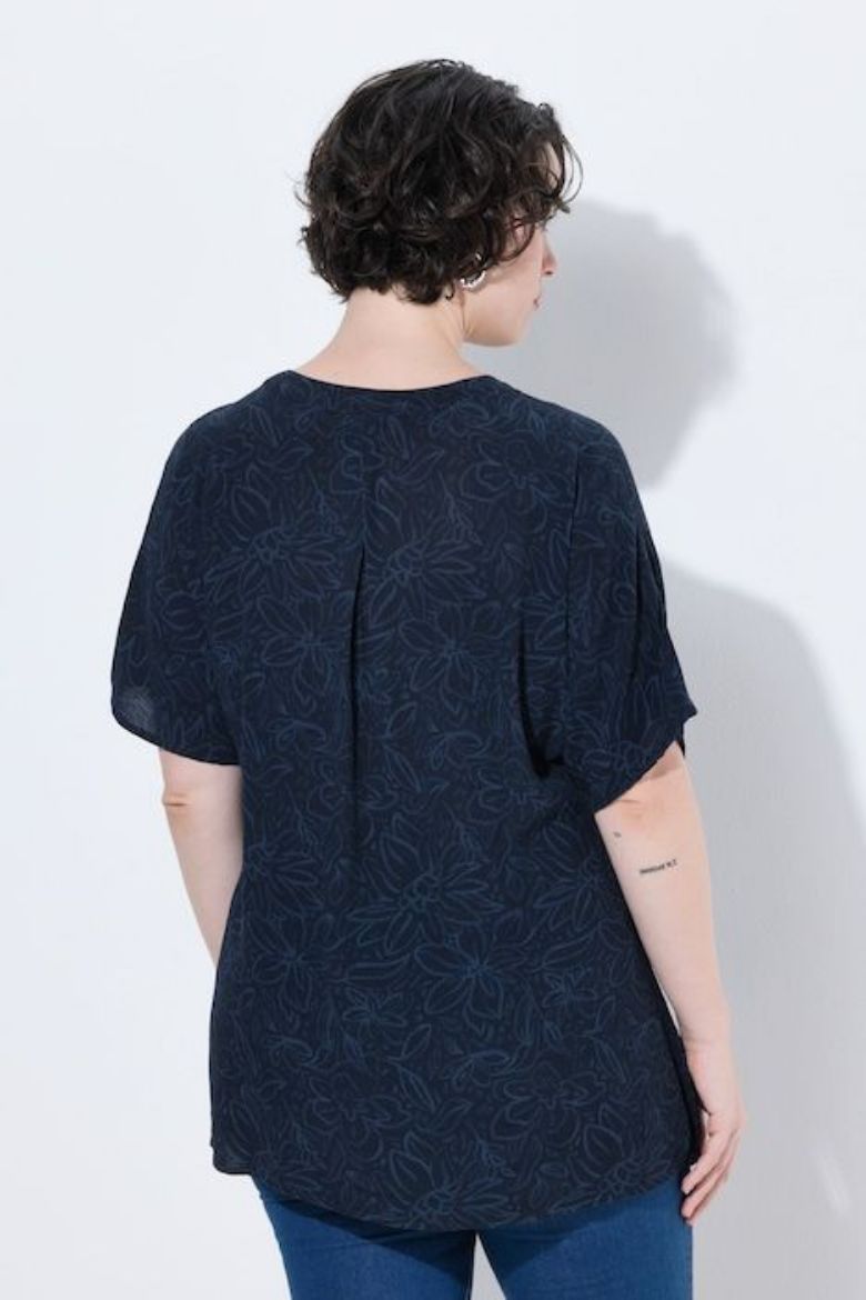 Plus size veliki brojevi Bluza kratkih rukava A kroja za punije