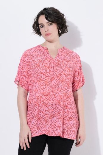 Plus size veliki brojevi Bluza kratkih rukava A kroja za punije