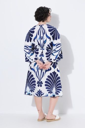 Plus size veliki brojevi Haljina midi 3/4 rukava za punije