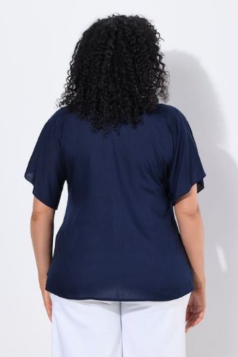 Plus size veliki brojevi Tunika dugih rukava kratkih rukava V izreza za punije