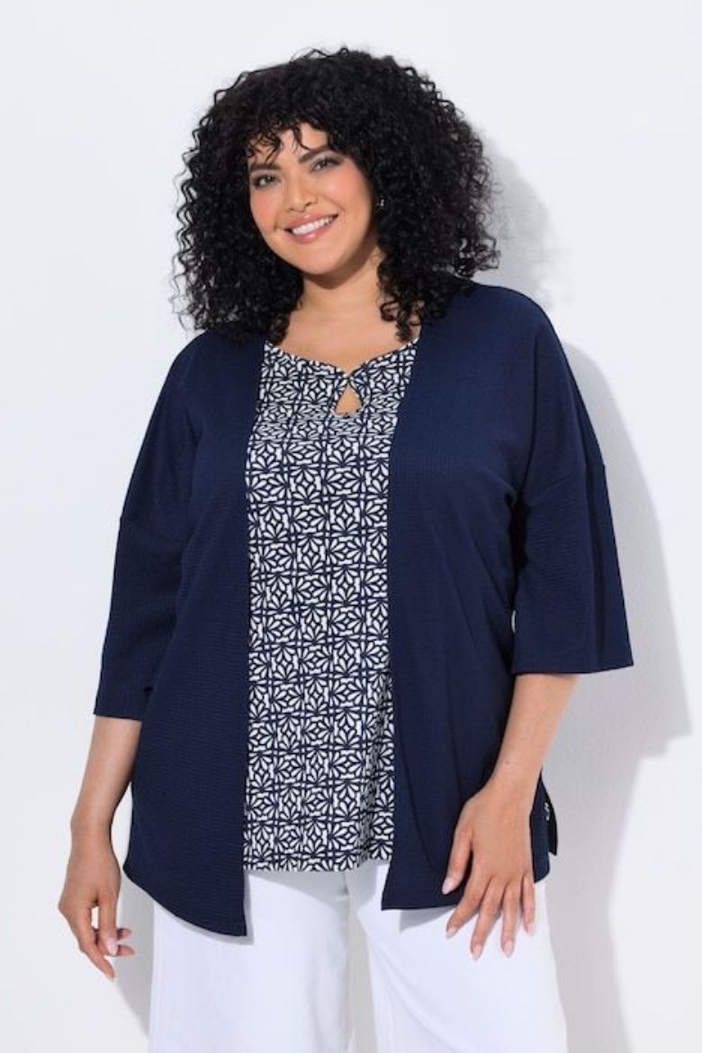 Plus size veliki brojevi Jakna lagana 3/4 rukava za punije