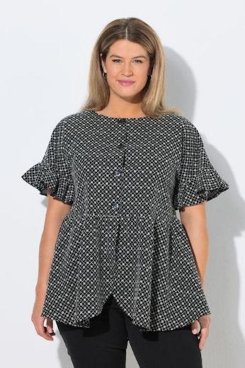 Plus size veliki brojevi Bluza kratkih rukava A kroja za punije