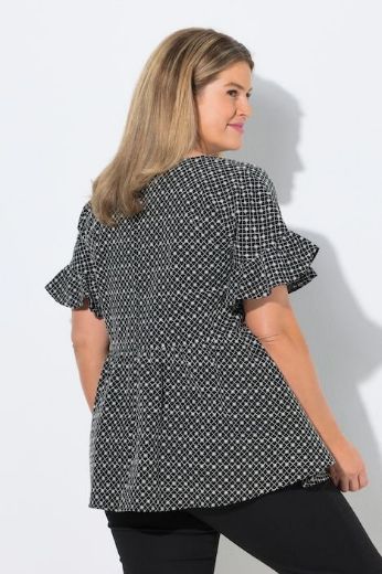 Plus size veliki brojevi Bluza kratkih rukava A kroja za punije