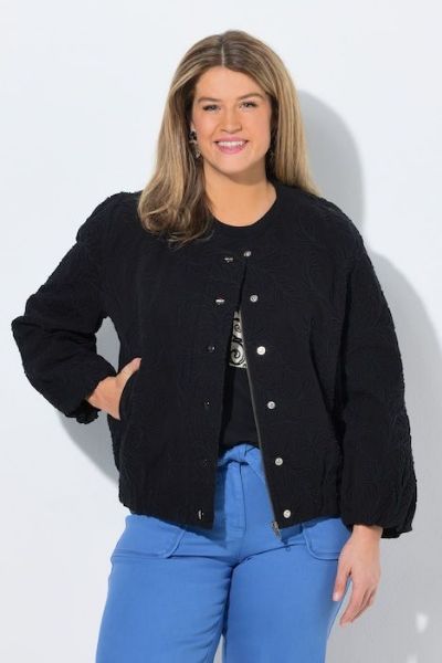 Veliki brojevi Jakna lagana na kopčanje moda za punije