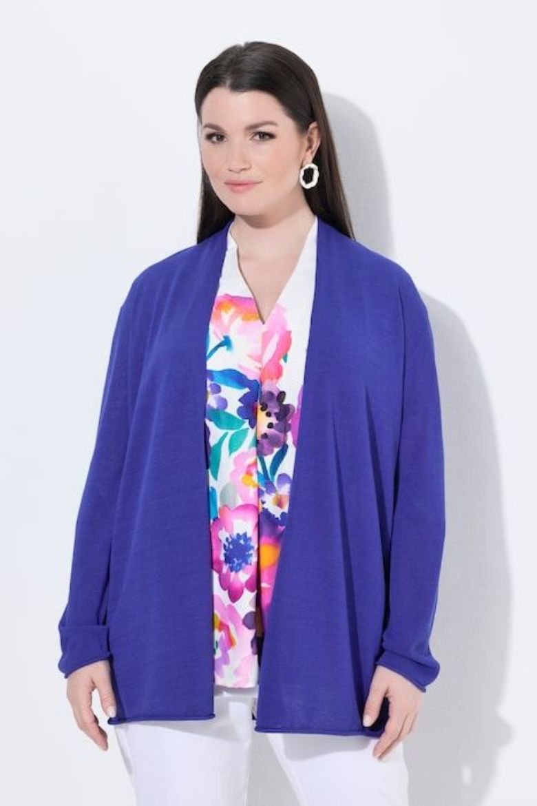 Plus size veliki brojevi Kardigan A kroja za punije