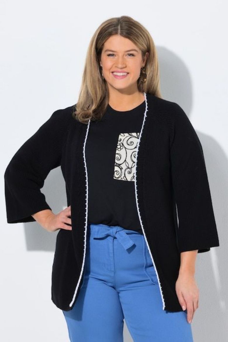 Plus size veliki brojevi Kardigan 3/4 rukava za punije
