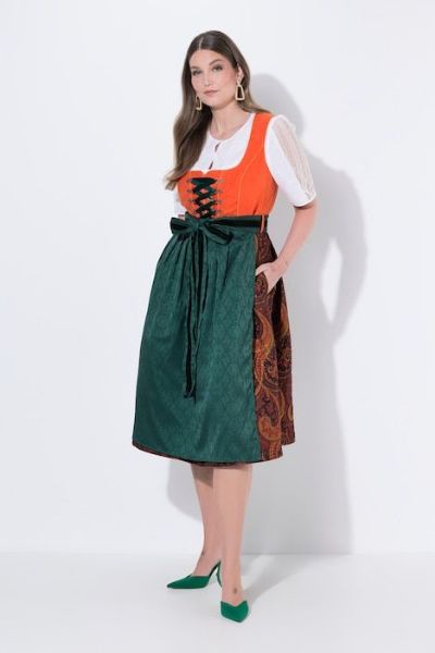 Veliki brojevi Haljina dirndl moda za punije