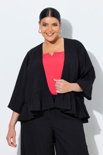 Plus size veliki brojevi Bluza 3/4 rukava na volane za punije