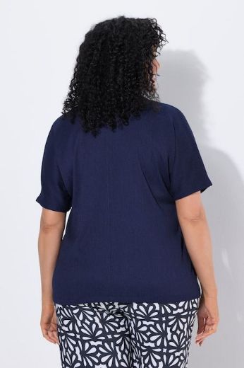 Plus size veliki brojevi Bluza 3/4 rukava V ovratnika za punije