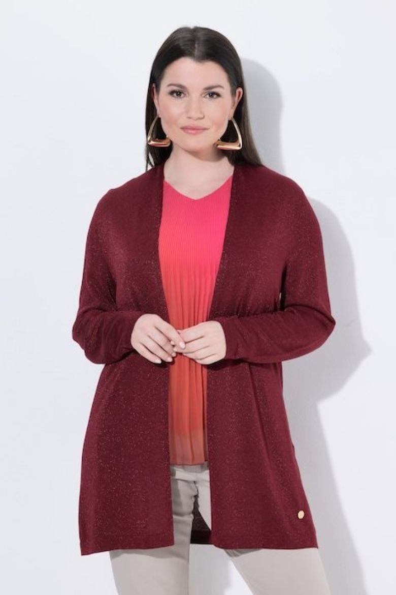 Plus size veliki brojevi Kardigan otvorenog kroja za punije