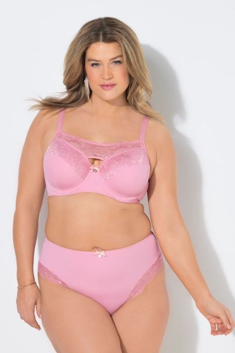 Plus size veliki brojevi Grudnjak s žicom s dodatkom ukrasne čipke za punije
