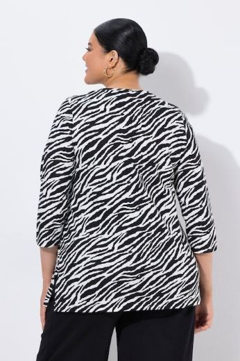 Plus size veliki brojevi Majica 3/4 rukakava V ovratnika za punije