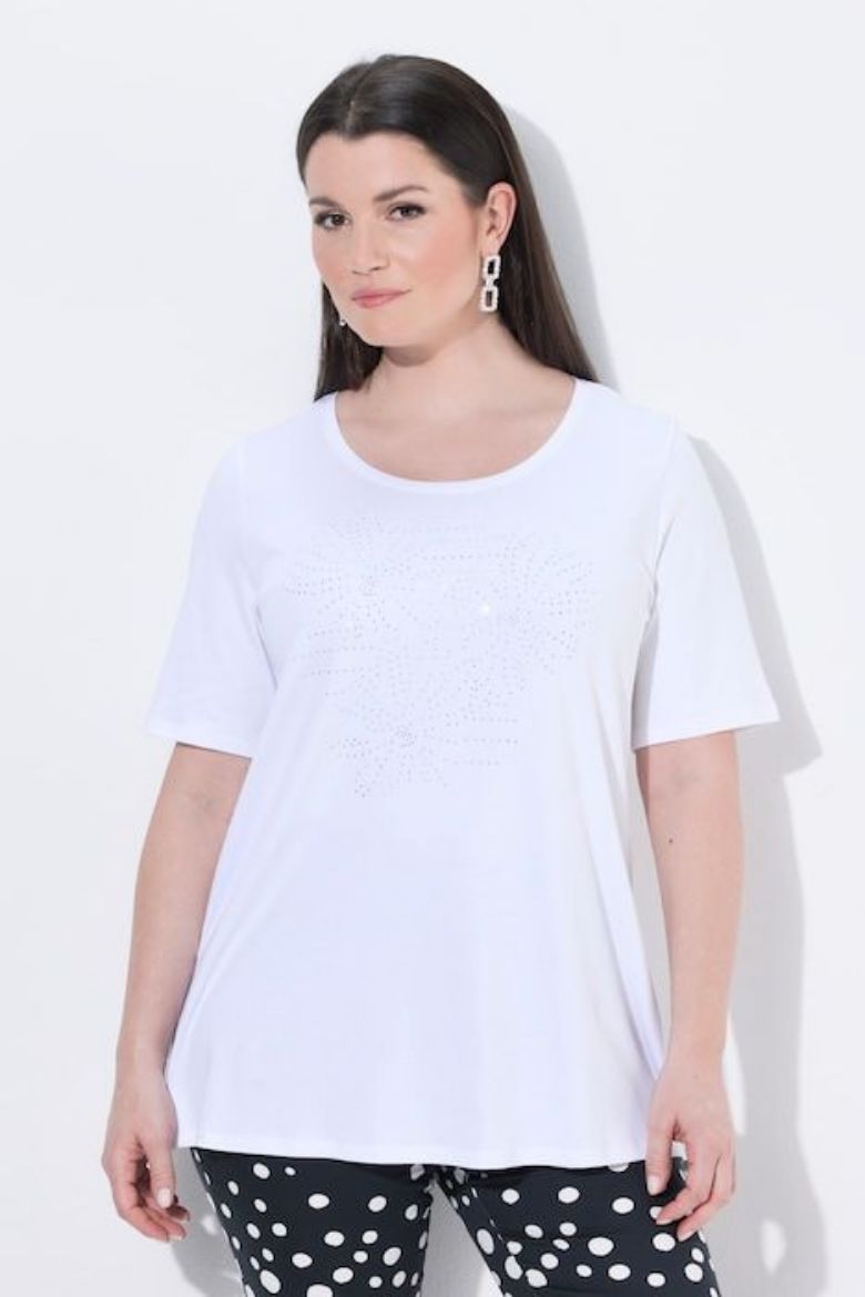 Plus size veliki brojevi Majica kratkih rukava A kroja za punije