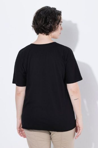 Plus size veliki brojevi Majica kratkih rukava okruglog ovratnika za punije