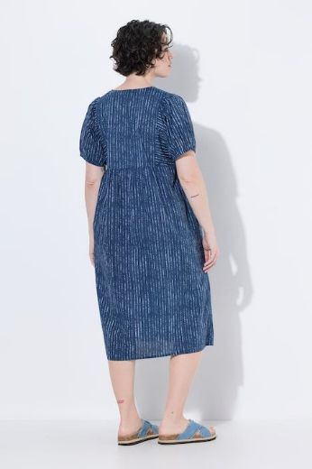 Plus size veliki brojevi Haljina midi kratkih rukava za punije
