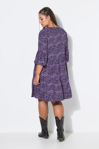 Plus size veliki brojevi Haljina 3/4 rukava A kroja za punije