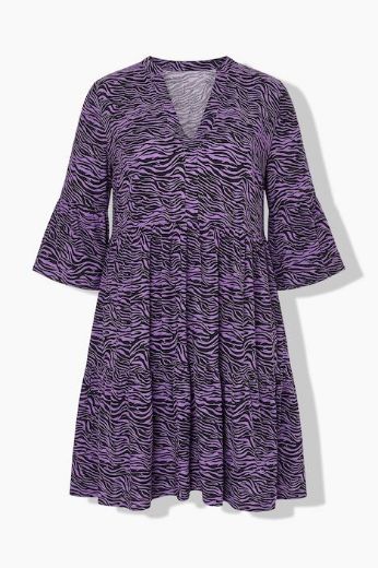 Plus size veliki brojevi Haljina 3/4 rukava A kroja za punije
