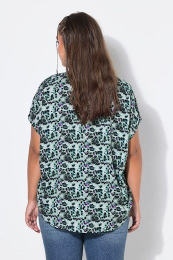 Plus size veliki brojevi Bluza kratkih rukava V ovratnika za punije