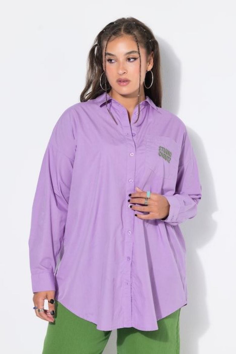 Plus size veliki brojevi Košulja dugih rukava šireg kroja za punije