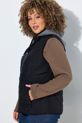 Plus size veliki brojevi Prsluk prošiveni za punije