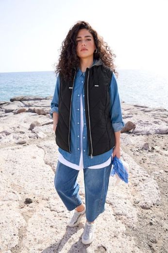 Plus size veliki brojevi Prsluk prošiveni za punije