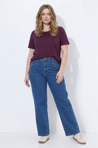 Plus size veliki brojevi Traperice širokih nogavica za punije