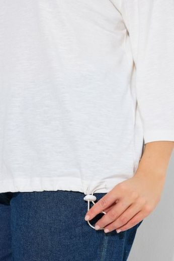 Plus size veliki brojevi Majica 3/4 rukava s kapuljačom za punije