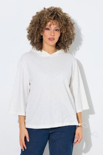 Plus size veliki brojevi Majica 3/4 rukava s kapuljačom za punije