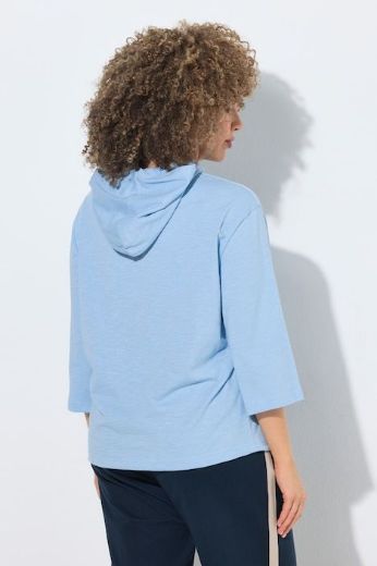 Plus size veliki brojevi Majica 3/4 rukava s kapuljačom za punije