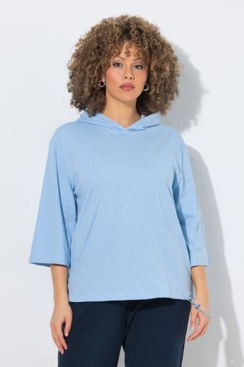 Plus size veliki brojevi Majica 3/4 rukava s kapuljačom za punije