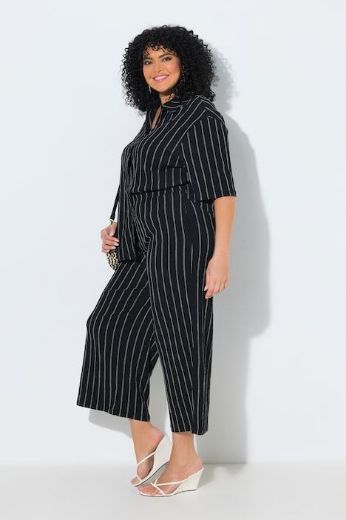 Plus size veliki brojevi Hlače na pruge za punije