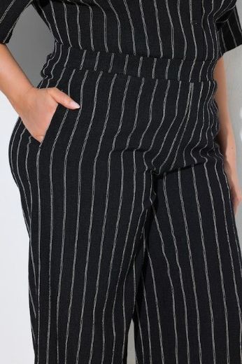 Plus size veliki brojevi Hlače na pruge za punije