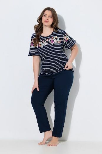 Plus size veliki brojevi Pidžama dvodijelna kratkih rukava za punije