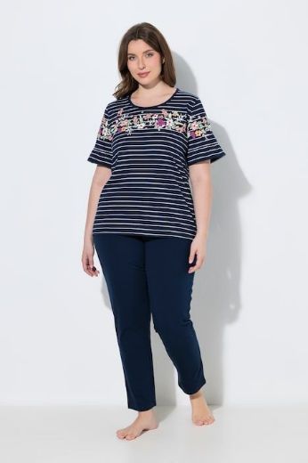 Plus size veliki brojevi Pidžama dvodijelna kratkih rukava za punije