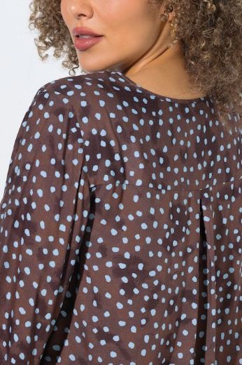 Plus size veliki brojevi Bluza dugih rukava V ovratnika za punije