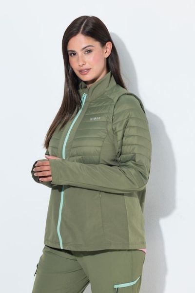 Veliki brojevi Jakna funkcionalna s odvojivim rukavima moda za punije