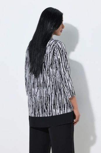 Plus size veliki brojevi Majica 3/4 rukava V ovratnika za punije