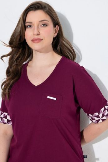 Plus size veliki brojevi Pidžama dvodijelna kratkih rukava za punije