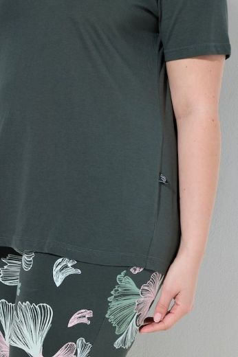 Plus size veliki brojevi Pidžama dvodijelna kratkih rukava za punije