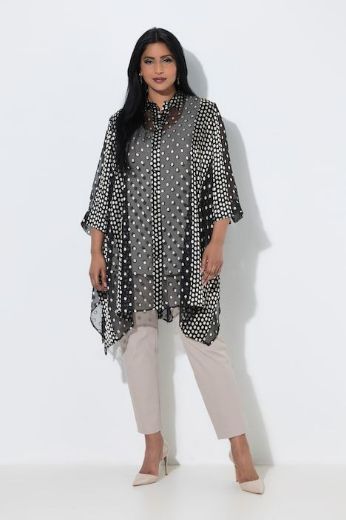 Plus size veliki brojevi Bluza 3/4 rukava dužeg kroja za punije