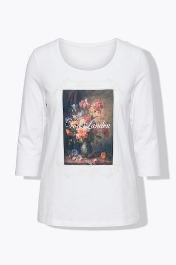 Plus size veliki brojevi Majica 3/4 rukava V ovratnika za punije