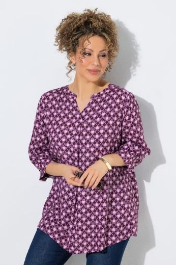 Plus size veliki brojevi Tunika 3/4 rukava A kroja za punije