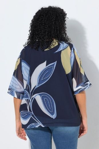 Plus size veliki brojevi Bluza 3/4 rukava V ovratnika za punije