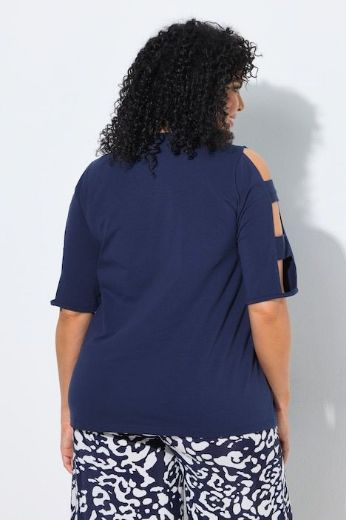 Plus size veliki brojevi Majica kratkih rukava V ovratnika za punije
