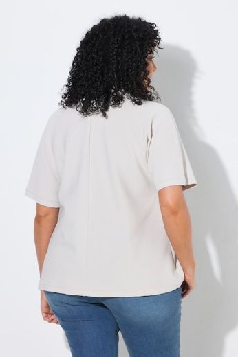 Plus size veliki brojevi Majica kratkih rukava V ovratnika za punije