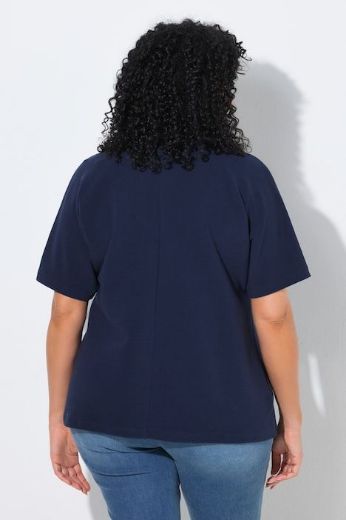 Plus size veliki brojevi Majica kratkih rukava V ovratnika za punije