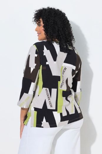 Plus size veliki brojevi Majica 3/4 rukava okruglog ovratnika za punije