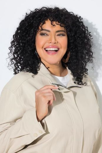 Plus size veliki brojevi Jakna s imitacijom kože za punije