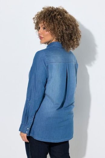 Plus size veliki brojevi Košulja u traper izgledu za punije